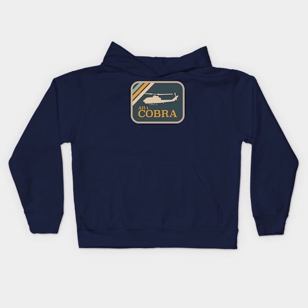 AH-1 Cobra Patch Kids Hoodie by Tailgunnerstudios